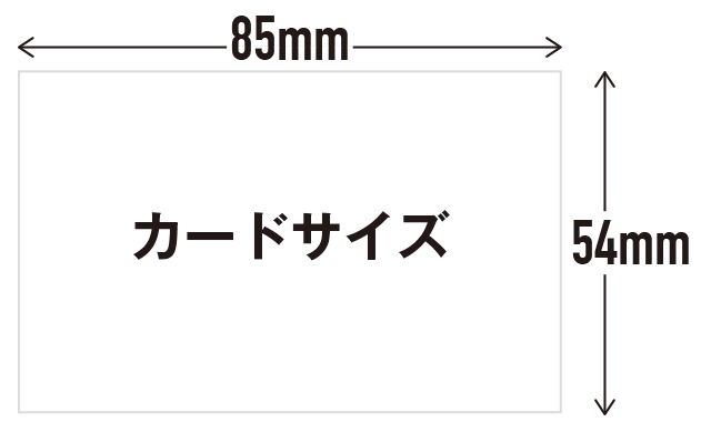 カードサイズ（86×54mm）